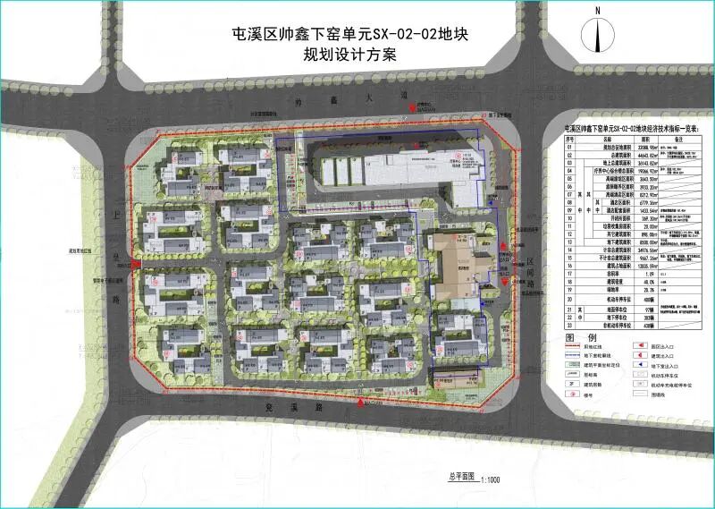 關于屯溪區(qū)帥鑫下窯單元SX-02-02地塊規(guī)劃設計方案的公示